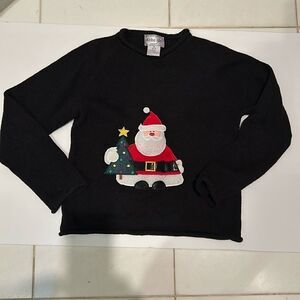 Girls Santa Sweater
